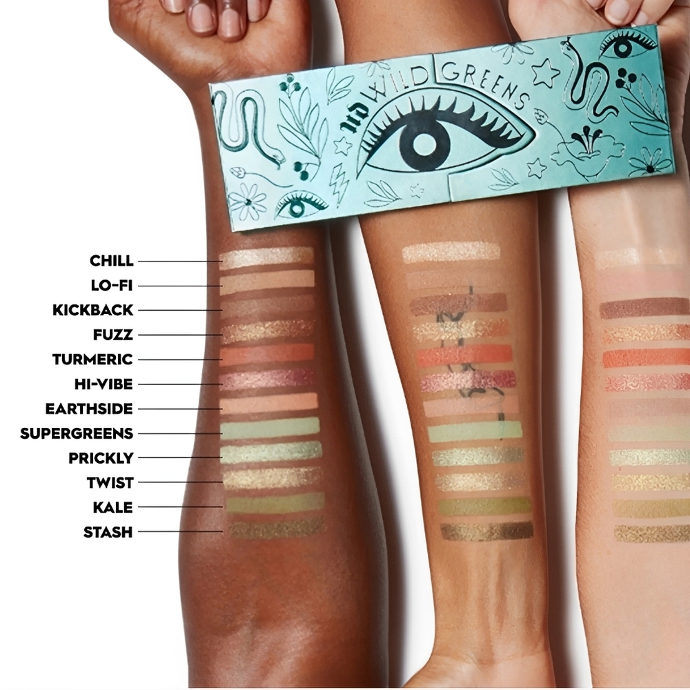 Urban Decay Wild Greens Eye Shadow Makeup Palette Vegan Formula Full Size New - Picture 16 of 16
